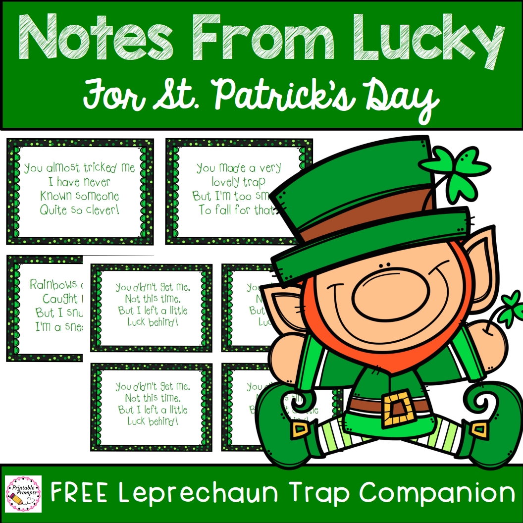 St. Patricks Day Notes From Lucky The Leprechaun